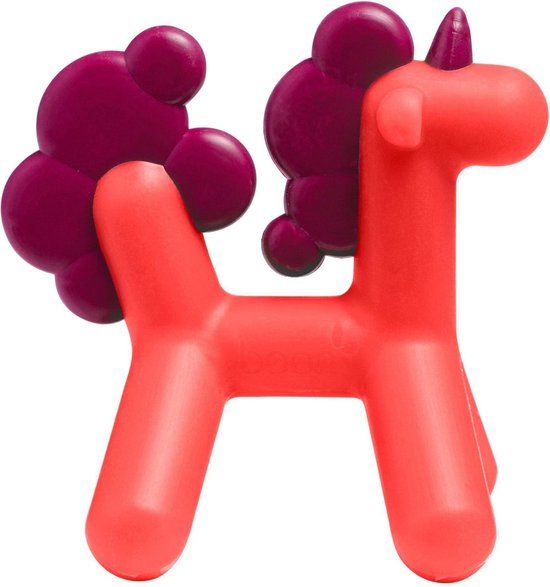 Tomy BOON Prance Unicorn Bijtspeeltje - Rood - Silicone - BPA-vrij - Jongens en meisjes - 0-6 maanden