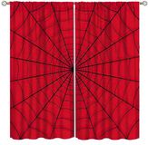 Yearn Jear Super Hero spinnenweb jongens rode gordijnen voor kinderen babykamer slaapkamer thuiskantoor decor decoraties 106 x 111 cm decor
