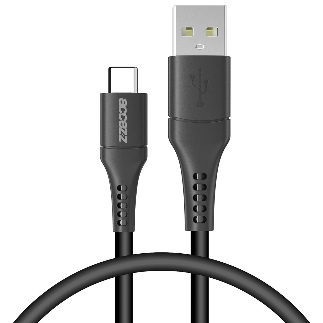 Accezz USB-C naar USB-A Kabel - 0.2m - Zwart