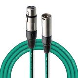 Stagg SMC3 CGR 3 m XLR naar XLR microfoonkabel - groen