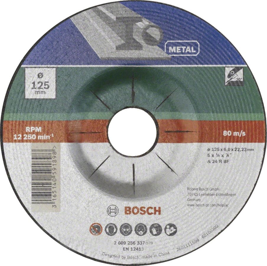 Bosch 2609256337 - Haakse slijper-accessoires - 125 mm - 1 stuk