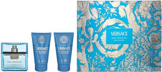 Versace Eau Fraiche Pour Homme EDT | 50 ml + 50 ml + 50 ml | Set 3 st