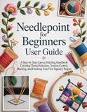 Needlepoint for Beginners User Guide: A Step-by-Step Canvas Stitching Handbook Covering Thread Selection, Tension Control, Blocking, and Finishing Your First Tapestry Project