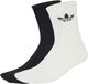 Adidas Fluffy Sokken JX5217 Maat 34-36 Zwart/Wit 2 Stuks