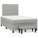 Maison Exclusive - Sommier à lattes de lit et matelas gris clair 120x190 cm tissu