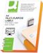 Q-CONNECT etiketten, wit, rechte hoeken, 105 x 148,5 mm, 200 vel, 4 etiketten per vel