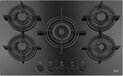 Franke Crystal FHCR 755 4G TC HE BK C - Gas on Glass Cooktop - 5 Zones - Black