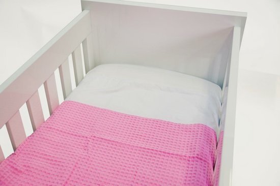 Babywellness Ledikant Baby Dekbedovertrek 100 x 135 cm - Roze