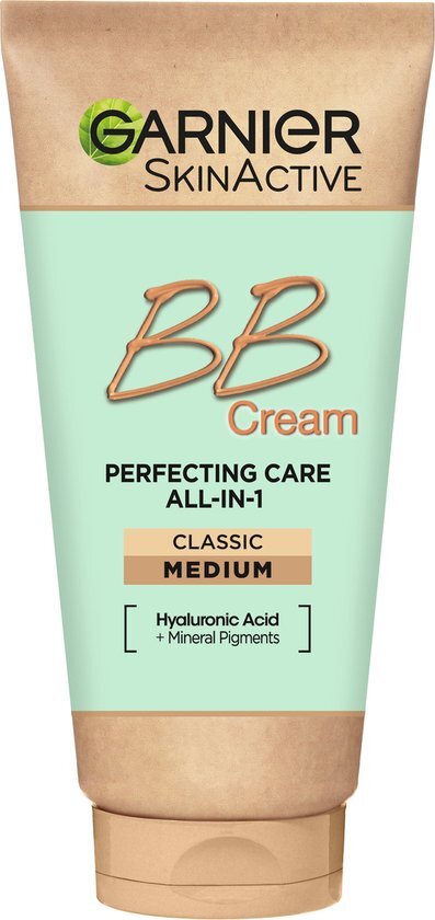 Garnier Skinactive Face SkinActive – BB Cream Classic Medium 5-in-1 Dagverzorging - 50ml – Getinte Dagcrème beige