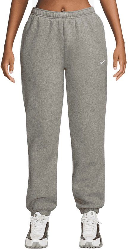 Nike Sportswear Studio Fleece Mid-Rise Standard Cuffed Pants Dames Grijs XL