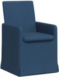 vidaXL Eetstoelen 2 stuks Stof Blauw 68 x 67 x 94 cm