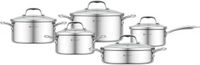 Kassel Top Chef 93038 - 10-delige pannenset - RVS