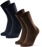 DANISH ENDURANCE Merinowol Wandelsokken - Blaar Sokken - Thermisch - Ademend - voor Heren en Dames - Blauw/Bruin - Maat 43-47