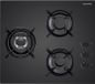 DAEWOO Cuisinière à gaz, 3 plaques de cuisson, 60 cm, BH6GKR21BNL, noir, 6350 W