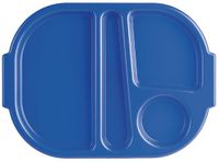 Olympia Kristallon polycarbonaat schaaltje met vakken klein blauw 322mm (10 stuks)