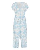 Kaffe Jumpsuit 'KAMIRA' beige / hemelsblauw