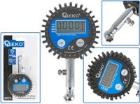 GEKO Digitale bandenspanningsmeter - LCD display - 45° draaibare kop - Meeteenheden in bar en kPa