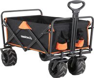 Bolderkar zware belasting 160 kg opvouwbare campingbolderkar draagbare winkelwagen - terreinwagen grote wielen strandwagen