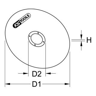KS Tools hoogwaardige dunne doorslijpschijf Ø 50 mm 1 mm - 25 stuks
