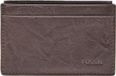 FOSSIL Neel Card Case Brown