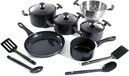 BK Vivid 14-delige Pannenset - Zwart - Antiaanbaklaag - Inductie - PFAS-vrij