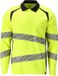Mascot Accelerate Multisafe Polo à manches longues 21383-327 - jaune fluo/bleu marine foncé - 4XL