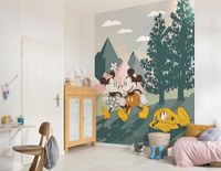 Disney Vlies fotobehang - Mickey & Minnie Embrace Nature - 200 x 250 cm