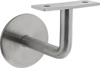 Intersteel Leuninghouder gebogen vlak zadel rvs geborsteld