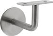 Intersteel Leuninghouder gebogen vlak zadel rvs geborsteld