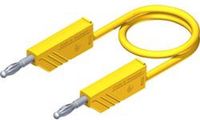 SKS Hirschmann CO MLN 100/2,5 Meetsnoer Banaanstekker 4 mm 1.00 m Geel