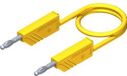 SKS Hirschmann CO MLN 100/2,5 Meetsnoer Banaanstekker 4 mm 1.00 m Geel