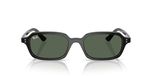 Ray-Ban RB4455 Zuri vierkante zonnebril, zwart/donkergroen, 49 mm