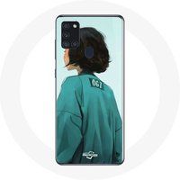 Maniacase Hoesjes voor Samsung Galaxy A21S Inktvis spel Kang Sae Byeok Nummer 067 kunst