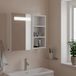Maison Exclusive - Armoire de salle de bain miroir avec LED blanc 60x13x52 cm