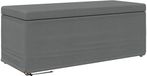 vidaXL Kruk Donkergrijs 101 x 41 x 40 cm Stof en Geëngineerd Hout