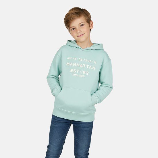 Cars Jeans Hoodie North jr. Jongens Mintgroen Maat 116