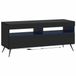 vidaXL - LED - tv-meubel - Zwart - Bewerkt - hout