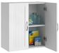 Armoire murale pour salle de bain, bois, 2 portes, étagère réglable, 59,5 x 31 x 59,5 cm