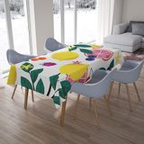 Bonamaison Tafelkleed, Anti-Mold, Sneldrogend, Waterdicht, 100% Polyester Tafellaken, 140cm x 200cm - Ontworpen en Vervaardigd in Turkije
