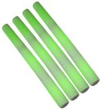 Merkloos 4x Partystaaf met groen LED licht 48 cm