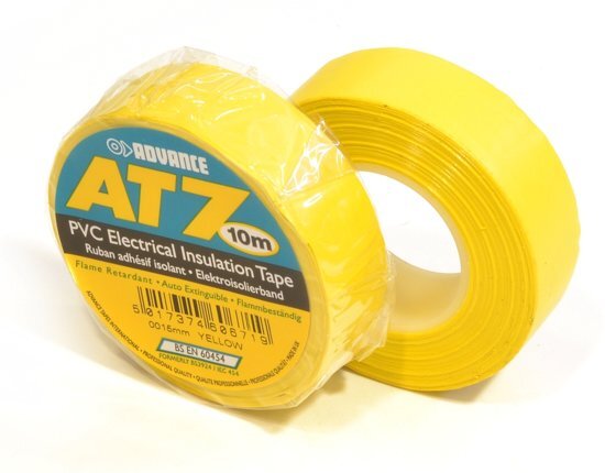 ADVANCE AT7 PVC - Isolatietape - 15mm x 10m - Geel