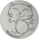 Tokyo Design Studio CNB Enterprises B.V. Roze kinder Kom - Kawaii Cat - 11.5 x 6cm 250ml