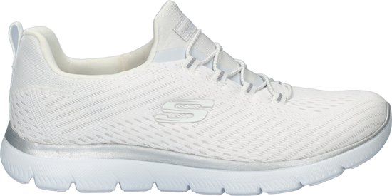 Skechers Summits - Fast Attraction Sneakers Dames - wit - zilver - Maat 40