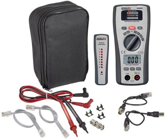 Levelfix EM400N Voltmeter - 2in1 LAN tester en multimeter
