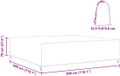 vidaXL Loungesethoes Zwart 300 x 300 x 70 cm 210D Rechthoekig Waterdicht
