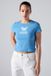 Levi's T-shirt graphique essentiel pour femme - L - Bleu / Change Is Beautiful Bleu Parisien
