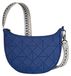 Travelon Sac bandoulière Uni Boho, modèle croissant, antivol, de couleur "Lush Blue