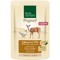 REAL NATURE Original natvoer kat, Adult, Gevogelte met wild 12x85 g