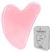 Merkloos Gua sha Gezichtsmassage - Gua sha Massagetool - Roestvrij staal - Roze - Voor Gezicht en Rug