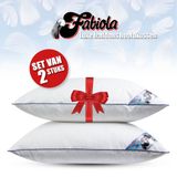 Fabiola - Zacht Halfdons Hoofdkussen - Set van 2 stuks - Ergonomisch - 60x70cm
